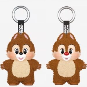 Pop Mart Mickey and Family Chip & Dale Keychain Plush.